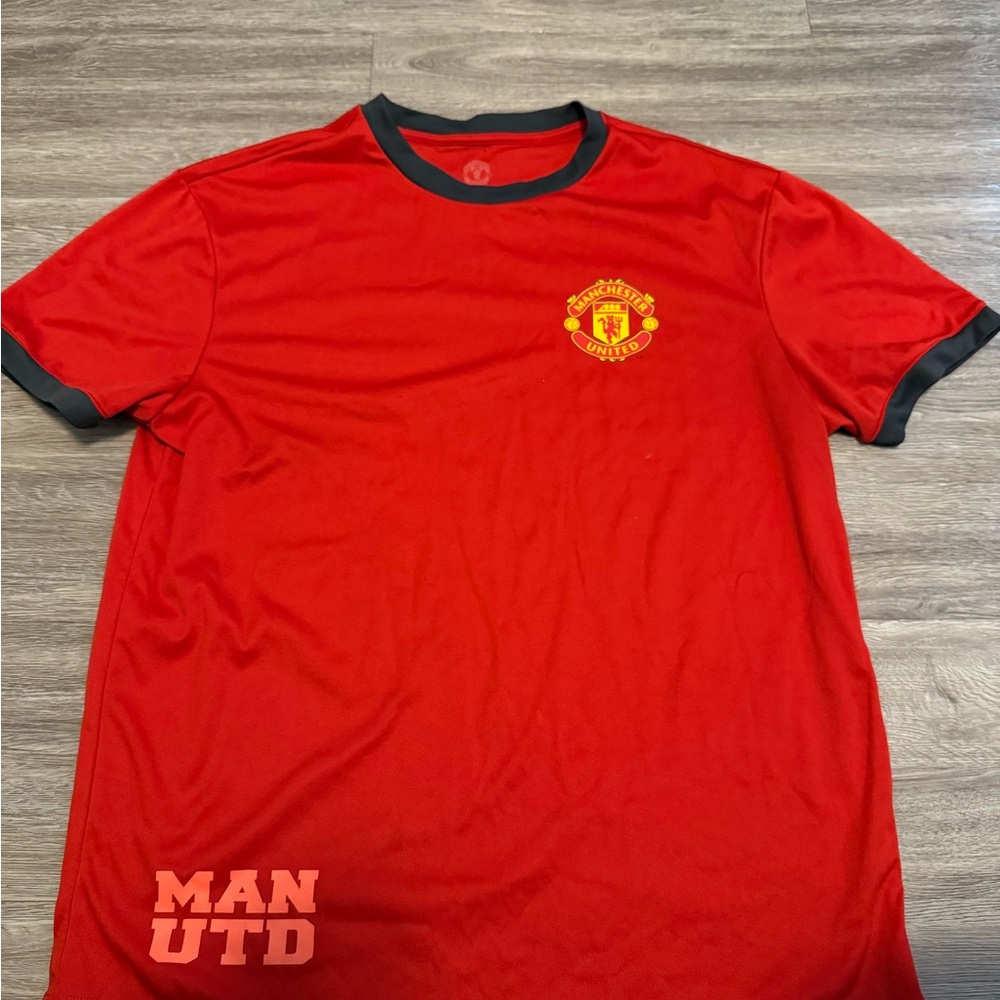 Manchester United T Shirt Officially Licensed Man U Large With Logo Polyester